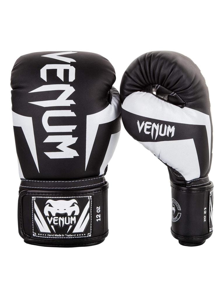 Venum Elite Boxing Gloves Black|White Size 12 Oz