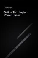 شاحن متنقل باور بانك بيسوس 20000 مللي أمبير 100 واط يدعم شحن اجهزة ماك بوك Baseus Blade Ultrathin Power Bank