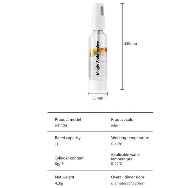 مكينة صنع مياه غازية وصودا 1 لتر Portable Soda Maker Machine