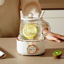 ابريق شاي زجاج مع قاعدة تسخين كهربائية Electric Kettle Multi Cooker Pot Heating Cup