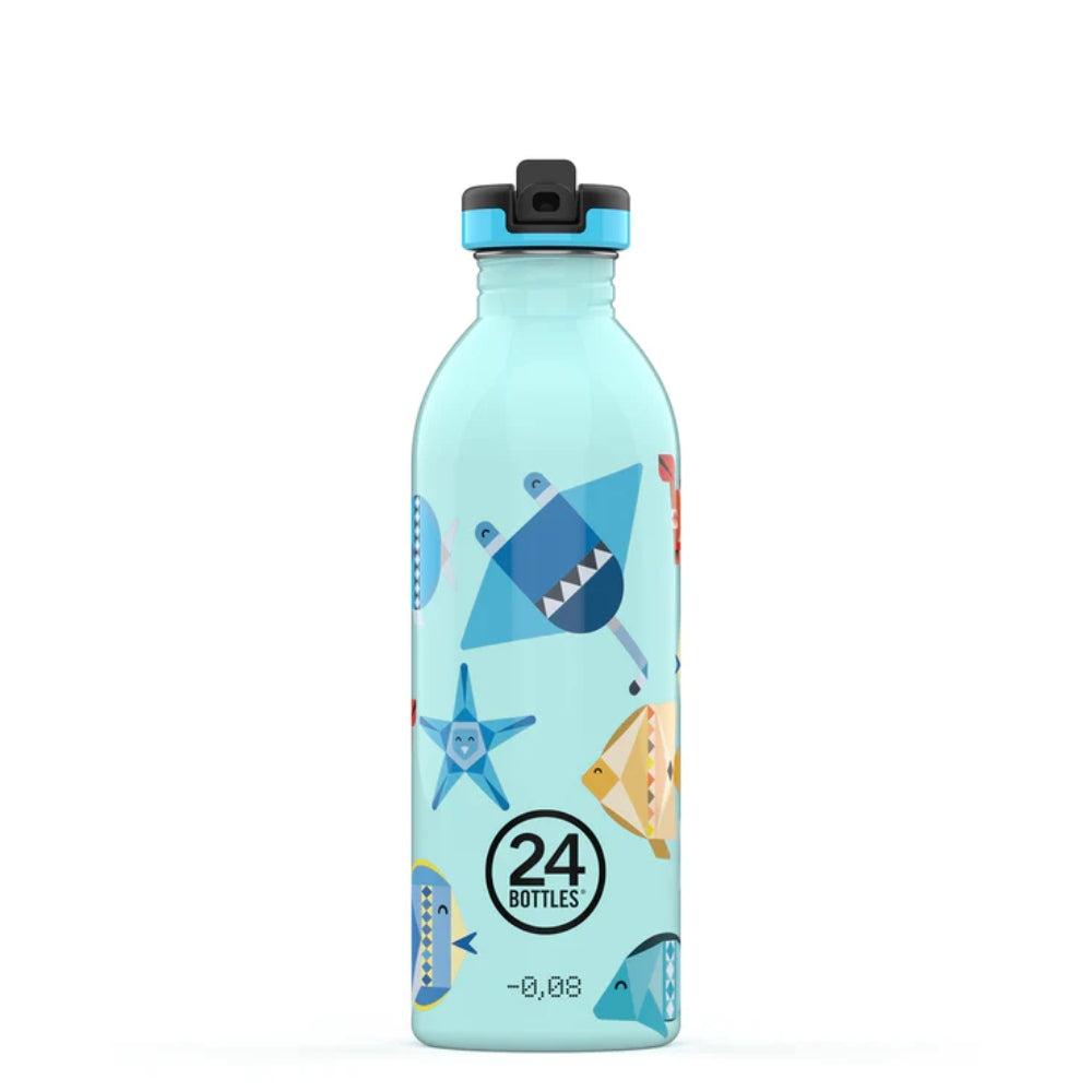 24BOTTLES Urban Bottle 500ml - Sea Friends Blue