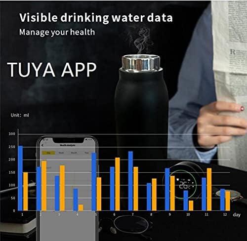 مطارة ماء حار وبارد ذكية 600 مللي مع تطبيق تويا Tuya Smart Water Bottle With App