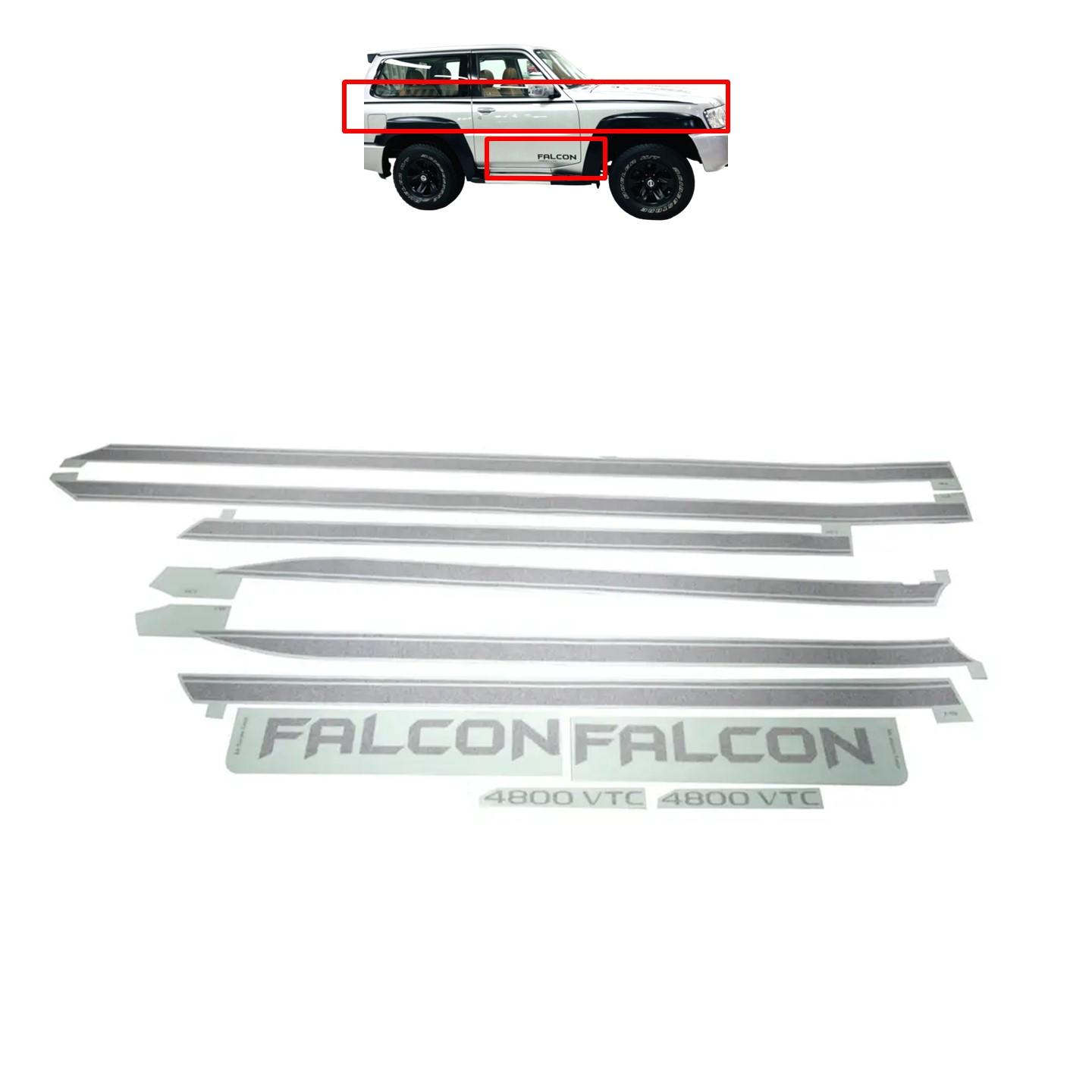 Falcon SWB Black Side Stripe - Nissan Patrol Y61 VTC GU