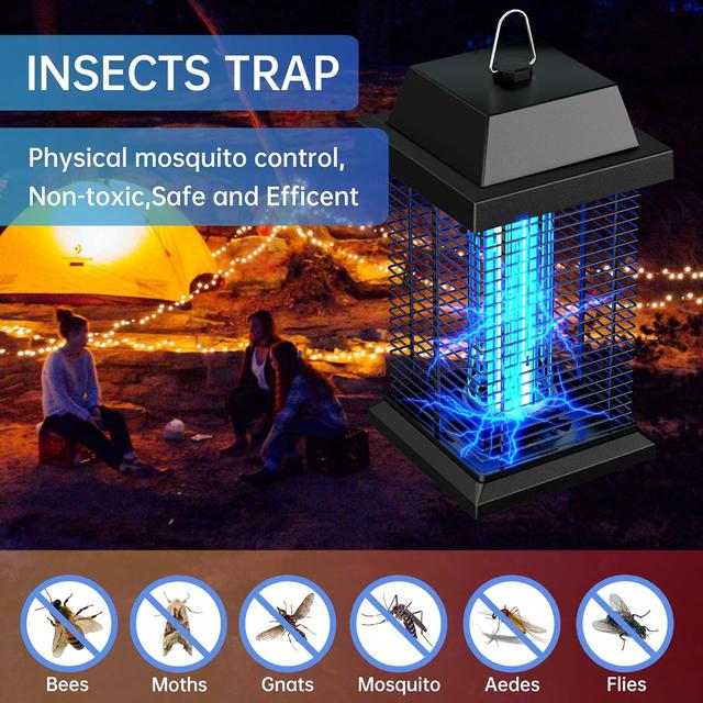 WVV 4200V Electric Mosquito Zappers Killer ,Electronic Light Bulb Lamp for Outdoor and Indoor