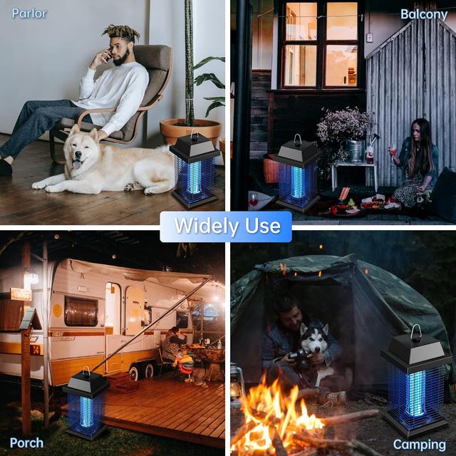 WVV 4200V Electric Mosquito Zappers Killer ,Electronic Light Bulb Lamp for Outdoor and Indoor