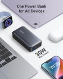 باور بانك شاحن متنقل انكر 10000 مللي أمبير 30 واط Anker 533 Power Bank