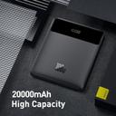 شاحن متنقل باور بانك بيسوس 20000 مللي أمبير 100 واط يدعم شحن اجهزة ماك بوك Baseus Blade Ultrathin Power Bank