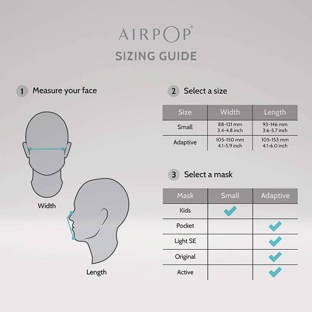 كمامة وجه أسود وأخضر اير بوب AirPOP Active Face Mask - SW1hZ2U6MTY1NjExMA==