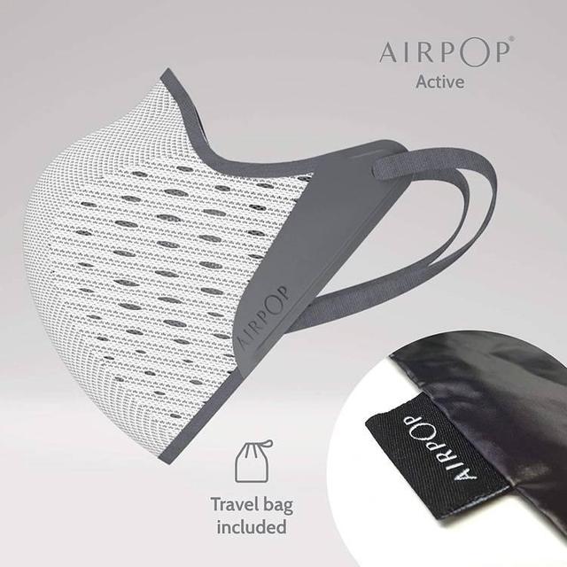 كمامه وجه أبيض ورمادي ايربوب AirPOP Active Face Mask - SW1hZ2U6MTY1NjE0Mg==