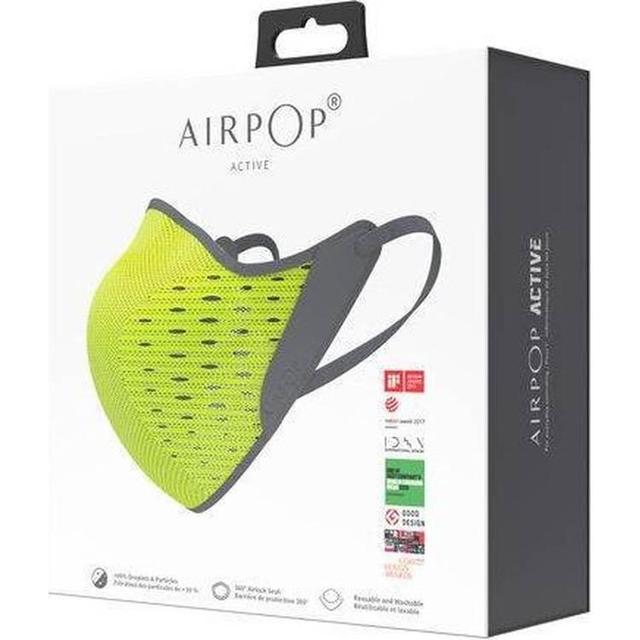 كمامة غبار أبيض وأصفر اير بوب AirPOP Active Face Mask - SW1hZ2U6MTY1NjEwMQ==