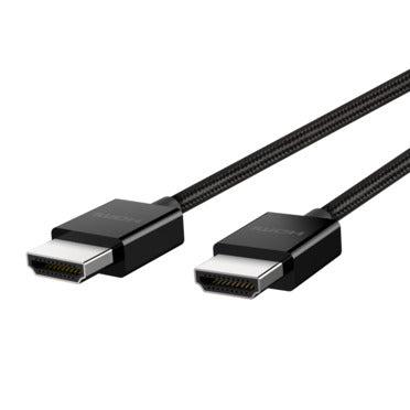 BELKIN 4K Ultra High Speed HDMI 2.1 Braided Cable 2 Meter - Black - SW1hZ2U6MTY3OTc5Ng==