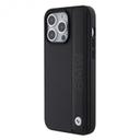 BMW Leather Case with Sign Texture & Strip Pattern for iPhone 15 Promax - Black - SW1hZ2U6MTY1MzU3NA==