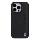 BMW Leather Case with Sign Texture & Strip Pattern for iPhone 15 Promax - Black - SW1hZ2U6MTY1MzU3Ng==