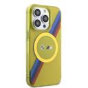 BMW Magsafe Case with M Tricolor Stripes Design for iPhone 15 Plus - Yellow - SW1hZ2U6MTY1MzMwMw==