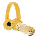 سماعات اطفال لاسلكية 19 ساعة مع مجموعة ملصقات ورقية بودي فونز أصفر BUDDYPHONES POP Fun Bluetooth Wireless Headset - SW1hZ2U6MTY4MDg1NQ==