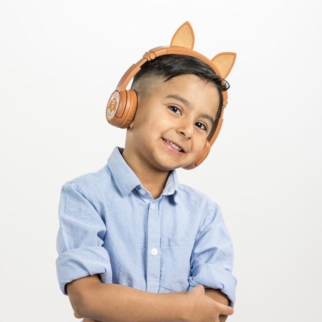 BUDDYPHONES PlayEars+ Bluetooth Wireless Headset - Superb Sound & Playful Animal Ears Design - Fox - Orange - SW1hZ2U6MTY3OTI4Mg==