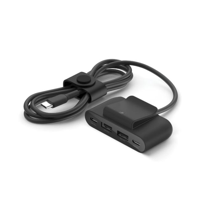 Belkin - 4-Port (2C 2A) 30W USB Power Extender - 2M - Black - SW1hZ2U6MTY3OTUxNQ==