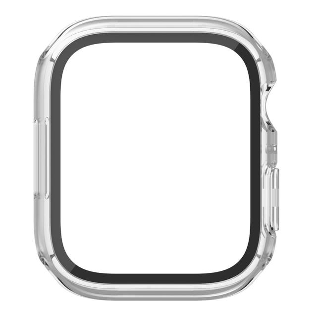 حماية ساعة ابل 8 مقاس 40 /45  زجاج صلب مع مضاد للصدمات بيلكن شفاف  Belkin Apple Watch Series 8 TemperedCurve 2-in-1 Treated Screen Protector + Bu - SW1hZ2U6MTY4MDY4MA==