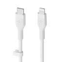 Belkin BOOST CHARGE™ Flex USB-C to Lightning Connector Soft-touch Silicone,3M-White - SW1hZ2U6MTY1NDM3Mg==