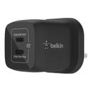 شاحن تايب سي 45 واط منفذين أسود بيلكن Belkin BOOST CHARGE PRO Dual USB-C GaN Wall Charger with PPS 45W - SW1hZ2U6MTY1NDQ5NQ==