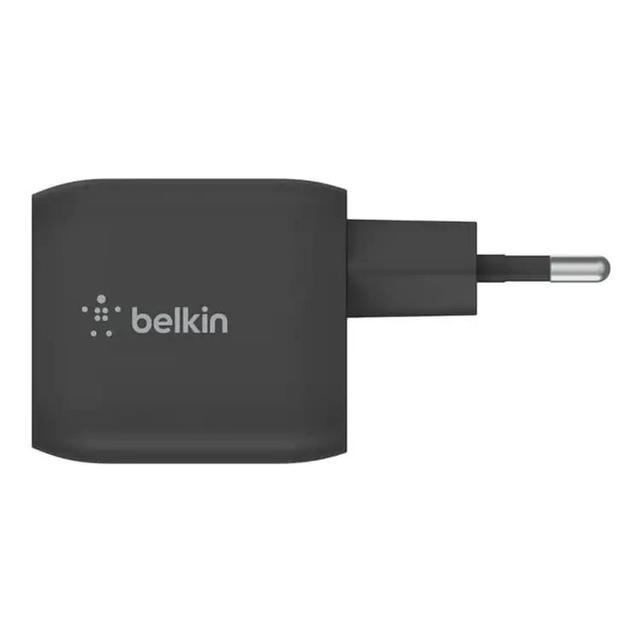 شاحن جوال 45 واط يو اس بي سي منفذين أسود بيلكنBelkin BOOST CHARGE PRO Dual USB-C GaN Wall Charger with PPS 45W - Black - SW1hZ2U6MTY1NDUxMg==