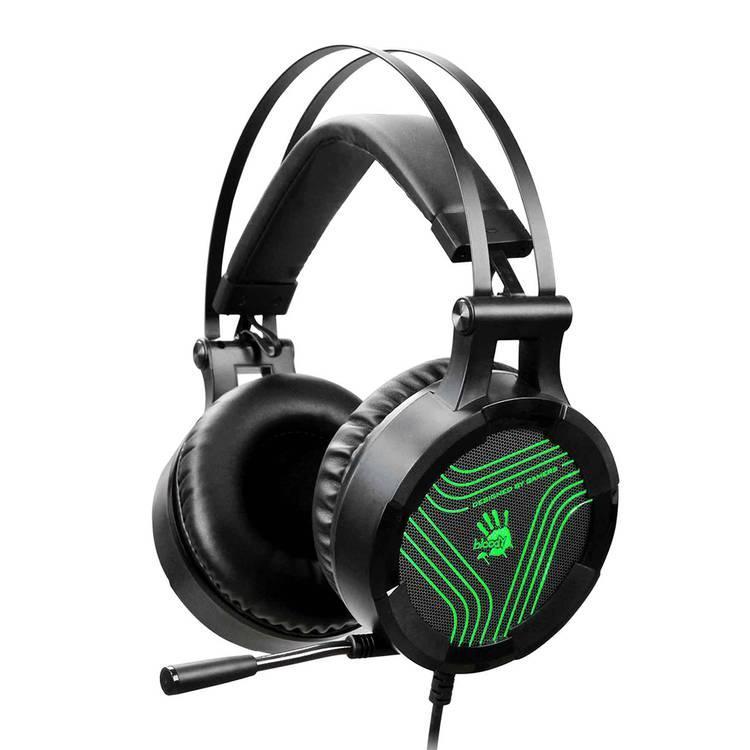 Bloody G530S Gaming Headset with Single Green Lightning - Black