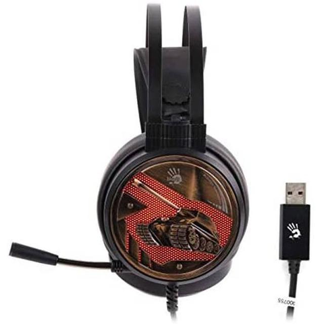 Bloody G650S Gaming Headset with Single Orange Lightning - Black - SW1hZ2U6MTY1NDAyMQ==