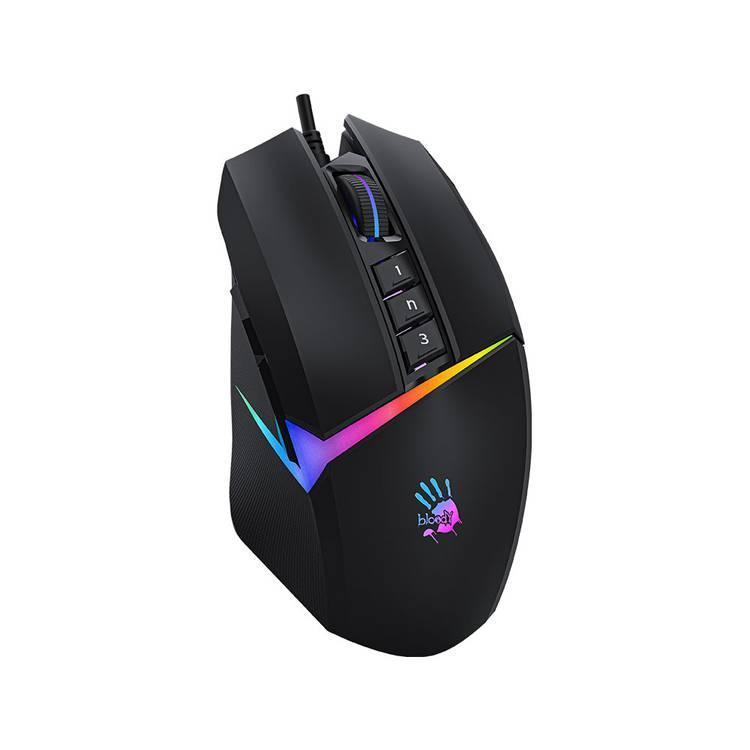 Bloody W60 Max RGB Gaming Mouse with Adjustable 10000 CPI