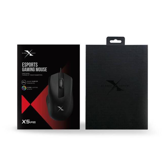 ماوس قيمنق سلكي أسود بلودي Bloody X5 Pro RGB Gaming Mouse with Adjustable 16000 CPI - SW1hZ2U6MTY1Mzk2OA==