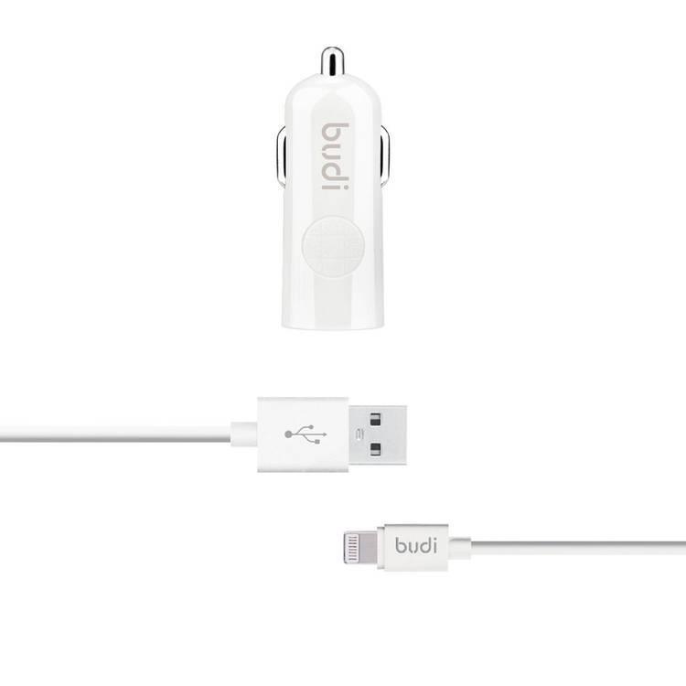 Budi Car Charger + Cable 12W Lightning Connector