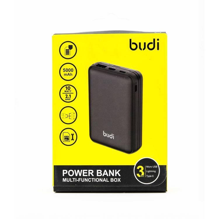 باور بانك 10 واط لون اسود من بودي Budi Multi Functional Box 10W PowerBank