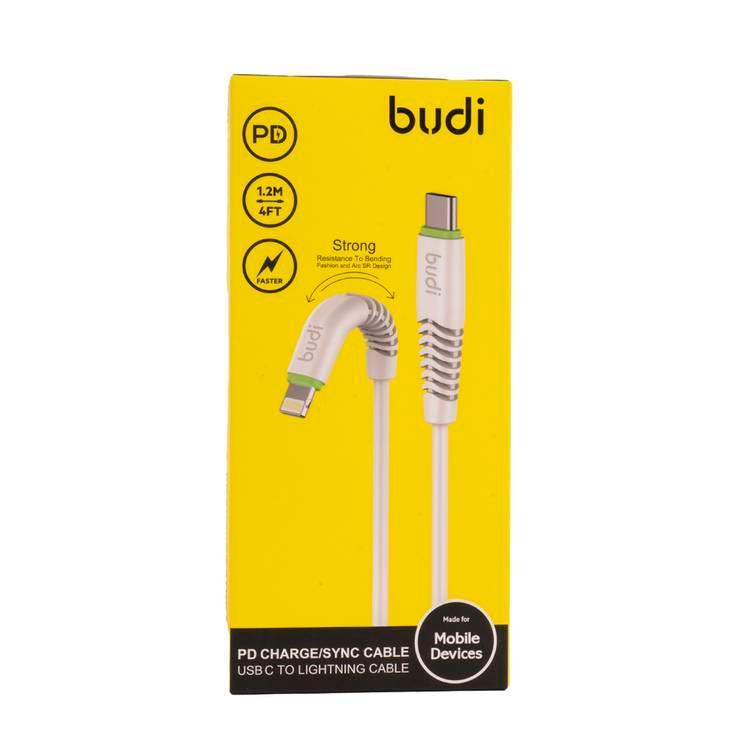 Budi PD / Sync USB Cable To Lightning Cable PD - White