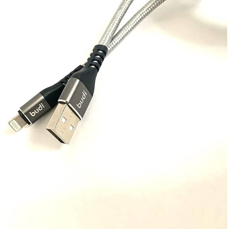 Budi Sync Lightning Cable Connector 2.4A USB Port