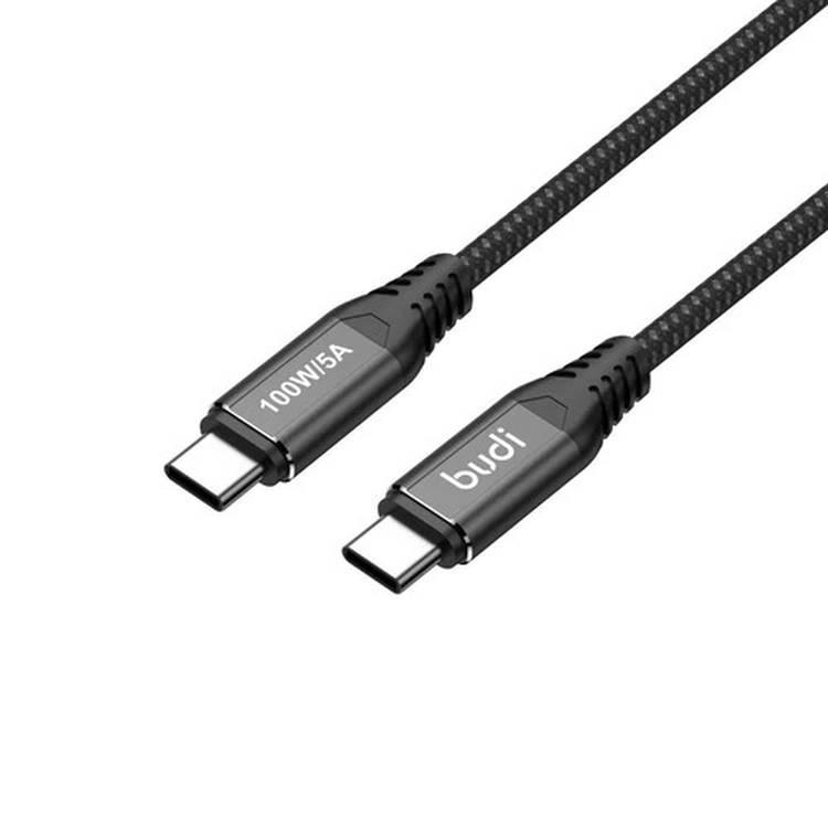 كيبل شحن تايب سي 100 واط 5 امبير PD من بودي Budi Sync Type-C Cable PD 100W 5A USB