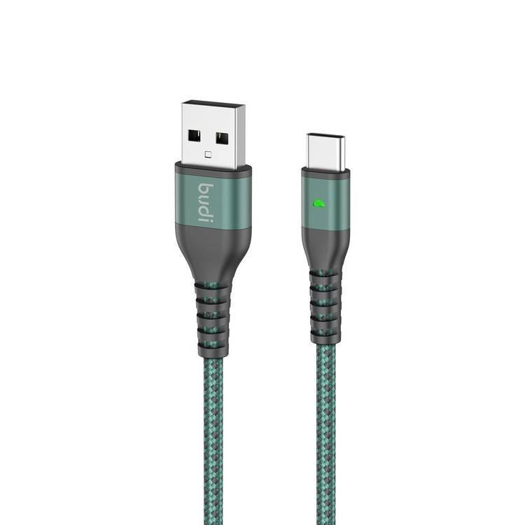 كابل شحن تايب سي المنيوم 2.4 امبير من بودي Budi Sync USB Type-C Cable 2.4A Aluminum Shell