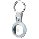حاملة جهاز تتبع متوافقة مع ابل اير تاغ كيس ميت فضي CASE MATE Clip Ring Leather Keychain Apple AirTag Case - SW1hZ2U6MTY4MjIwMQ==