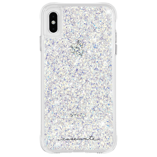 كفر جوال ايفون لجوال ايفون اكس اس ماكس مع ماج سيف كيس ميت شفاف وفضي CASE MATE Twinkle Stardust For iPhone XS Max - SW1hZ2U6MTY3OTYxMQ==