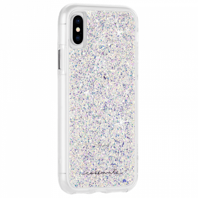 كفر جوال ايفون لجوال ايفون اكس/ اكس اس كيس ميت شفاف وفضي CASE MATE Twinkle Stardust For iPhone XS / X - SW1hZ2U6MTY3OTc3OQ==