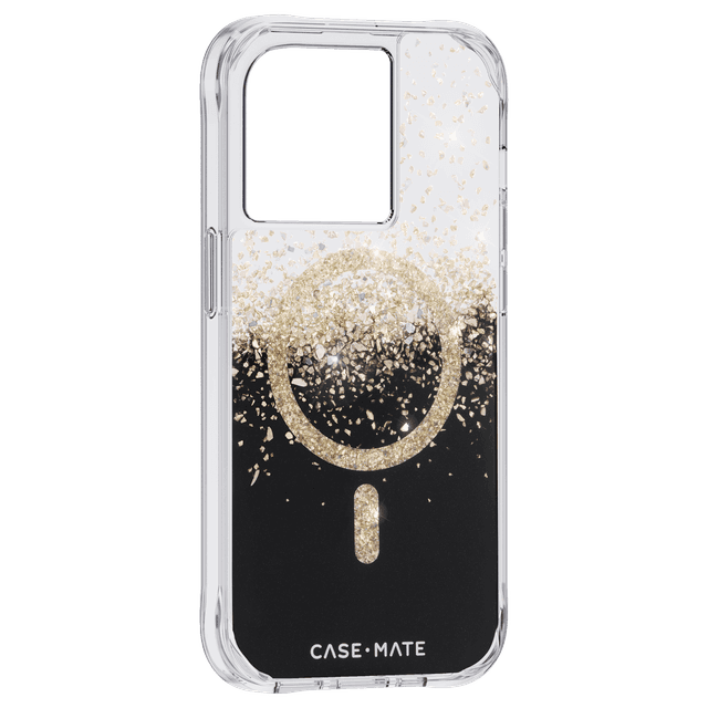 كفر جوال ايفون لجوال ايفون 14 برو مع ماج سيف كيس ميت شفاف وأسود  CASE MATE iPhone 14 Pro Karat Onyx Case with Magsafe - SW1hZ2U6MTY4MDcxMA==