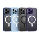 Comma Joy Elegant Metal Magnet Anti-Shock Case for iPhone 14 ( 6.1" ) - Purple - SW1hZ2U6MTY1MTUyMw==