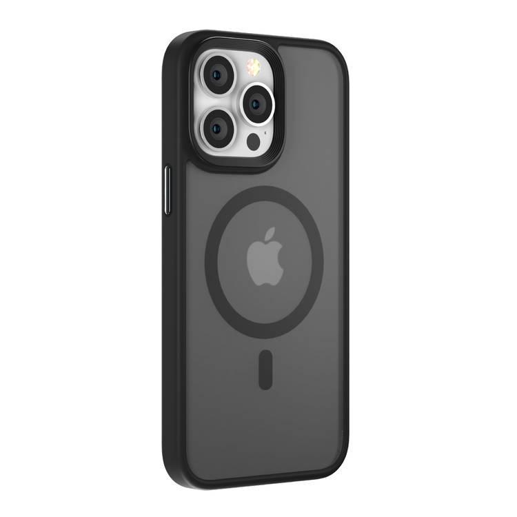 كفر جوال ايفون 14 بلس ماج سيف معدني اسود من كوما Comma Joy Elegant Metal Magnet Anti Shock Case for iPhone 14 Plus ( 6.7" ) Black