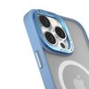 Comma Joy Elegant Metal Magnet Anti-Shock Case for iPhone 14 Plus ( 6.7" ) - Blue - SW1hZ2U6MTY1MTUwOQ==