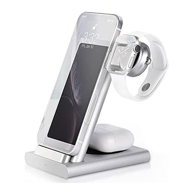 Coteetci 3 in 1 Aluminum Multifunctional Wireless Charging Base - SW1hZ2U6MTY1MTQzOQ==