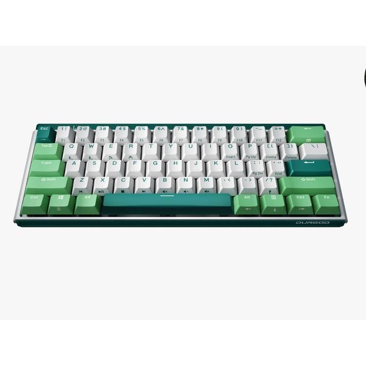 Durgod K330w Mint (Dark Crystal Brown Switch) Wireless Mechanical Keyboard - WH/