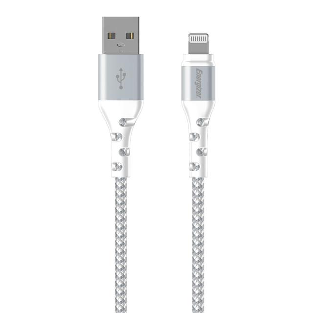 ENERGIZER - CABLE LIGHTNING BRAIDED AND METAL 2M - WHITE - SW1hZ2U6MTY3OTIxNQ==