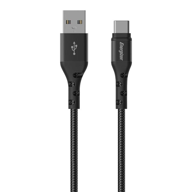 ENERGIZER - CABLE USB-C BRAIDED AND METAL 2M - BLACK - SW1hZ2U6MTY3OTMxNA==