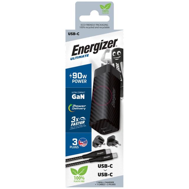 ENERGIZER - WALL CHARGER MULTI PLUG - PD 90W + USB-C/C CABLE - SW1hZ2U6MTY3OTMyNQ==