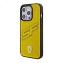 Ferrari PU Leather Case with Big SF Perforated Design for iPhone 15 Promax - Yellow - SW1hZ2U6MTY0NDgxOQ==