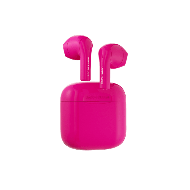 سماعات لاسلكية لون زهري من هابي بلغس HAPPY PLUGS Joy True Wireless Headphones Cerise - SW1hZ2U6MTY4MTE3Nw==