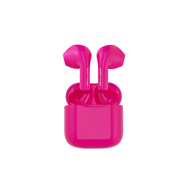 سماعات لاسلكية لون زهري من هابي بلغس HAPPY PLUGS Joy True Wireless Headphones Cerise - SW1hZ2U6MTY4MTE3Mw==